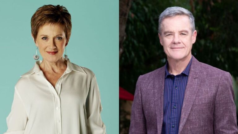 Neighbours favourites Stefan Dennis and Jackie Woodburne join row over Logies tribute