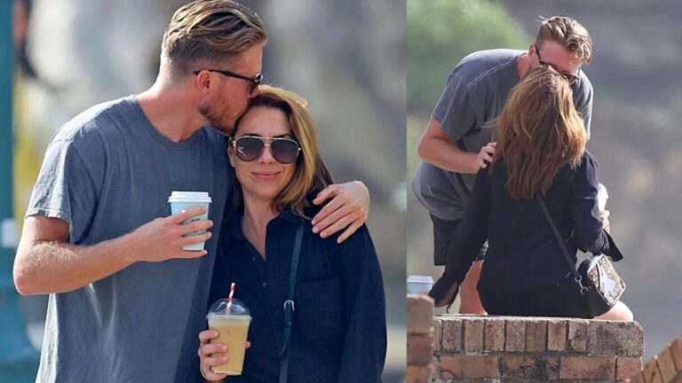 Beaming Kate Ritchie shares kiss with new man after ‘hectic’ year ‘took its toll’